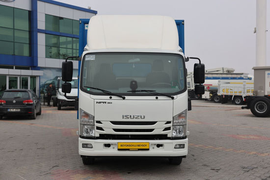 2022 MODEL ISUZU NPR 3D 10 TEKER KAYAR PERDELİ MEŞRUBAT KASALI KAMYON