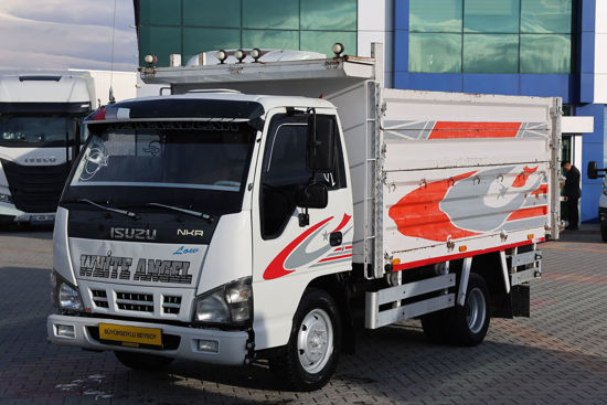 2008 MODEL ISUZU NKR 55 LOW DAMPERLİ AÇIK SAÇ KASALI 77 Hp