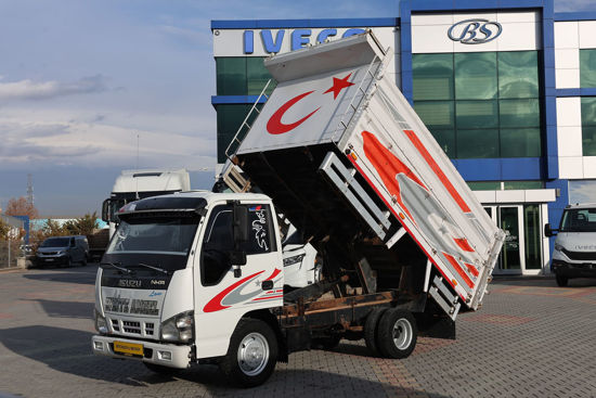 2008 MODEL ISUZU NKR 55 LOW DAMPERLİ AÇIK SAÇ KASALI 77 Hp