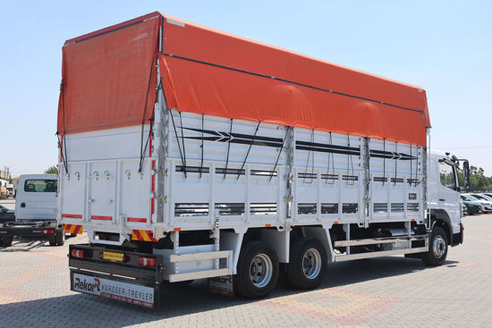 2021 MODEL MERCEDES-BENZ ATEGO 1518   (YATAKLI) 10 TEKER BRANDALI SAÇ KASA KAMYON A/C