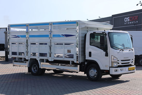 2022 MODEL ISUZU NPR 10 LONG ÜÇ İLAVELİ AÇIK AHŞAP KASA KAMYON A/C