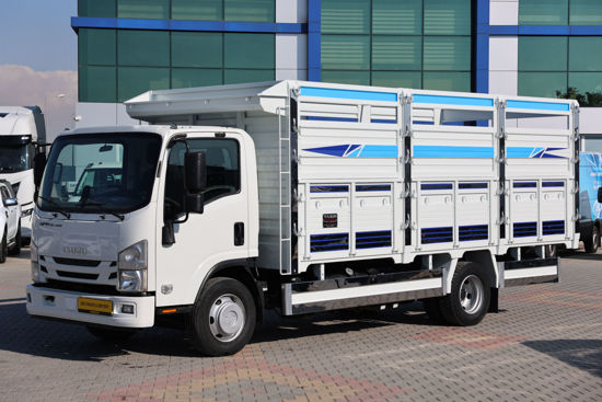 2022 MODEL ISUZU NPR 10 LONG ÜÇ İLAVELİ AÇIK AHŞAP KASA KAMYON A/C
