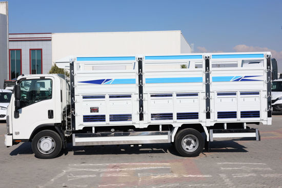 2022 MODEL ISUZU NPR 10 LONG ÜÇ İLAVELİ AÇIK AHŞAP KASA KAMYON A/C