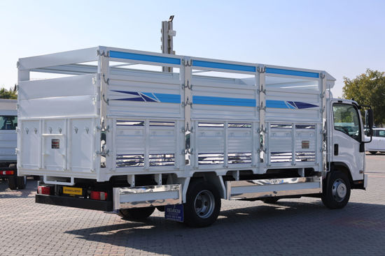 2022 MODEL ISUZU NPR 10 LONG ÜÇ İLAVELİ AÇIK AHŞAP KASA KAMYON A/C