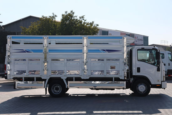 2022 MODEL ISUZU NPR 10 LONG ÜÇ İLAVELİ AÇIK AHŞAP KASA KAMYON A/C