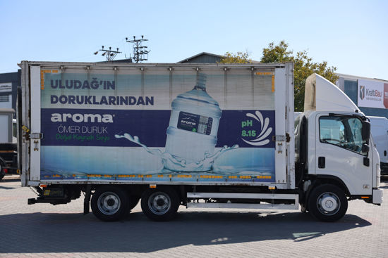 2020 MODEL NPR 3D LİFTLİ KAYAR PERDELİ BRANDALI KASA KAMYON 190 Hp