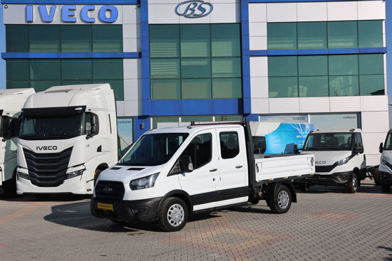 2022 MODEL FORD TRANSIT 350 L ÇİFT KABİN AÇIK KASA KAMYONET 170 Hp A/C