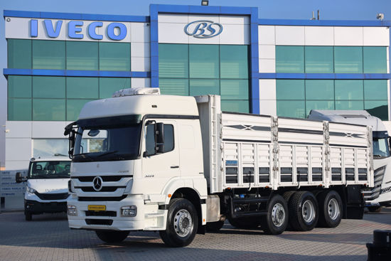 2012 MODEL MERCEDES - BENZ AXOR 3229 ÇİFT İLAVELİ AÇIK SAÇ KASA KAMYON