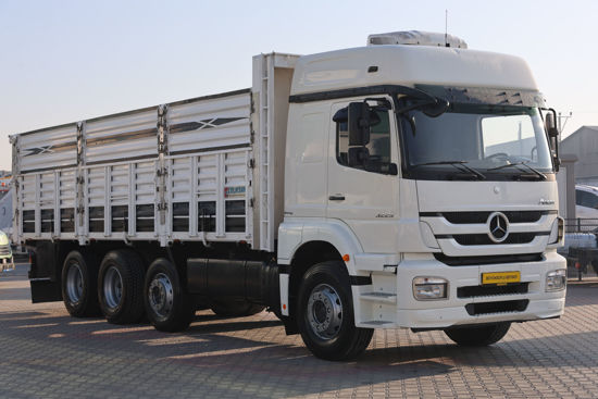 2012 MODEL MERCEDES - BENZ AXOR 3229 ÇİFT İLAVELİ AÇIK SAÇ KASA KAMYON