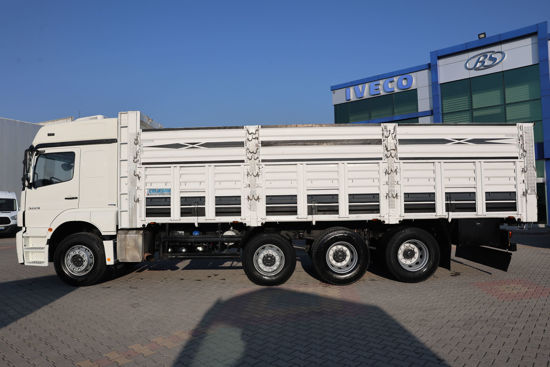2012 MODEL MERCEDES - BENZ AXOR 3229 ÇİFT İLAVELİ AÇIK SAÇ KASA KAMYON