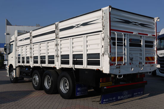2012 MODEL MERCEDES - BENZ AXOR 3229 ÇİFT İLAVELİ AÇIK SAÇ KASA KAMYON