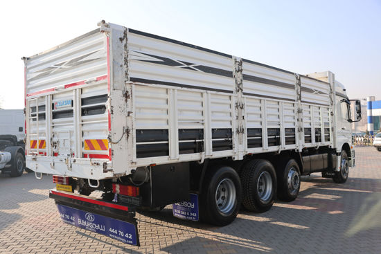 2012 MODEL MERCEDES - BENZ AXOR 3229 ÇİFT İLAVELİ AÇIK SAÇ KASA KAMYON