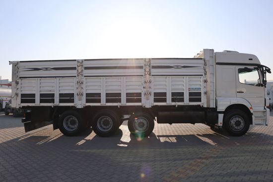 2012 MODEL MERCEDES - BENZ AXOR 3229 ÇİFT İLAVELİ AÇIK SAÇ KASA KAMYON