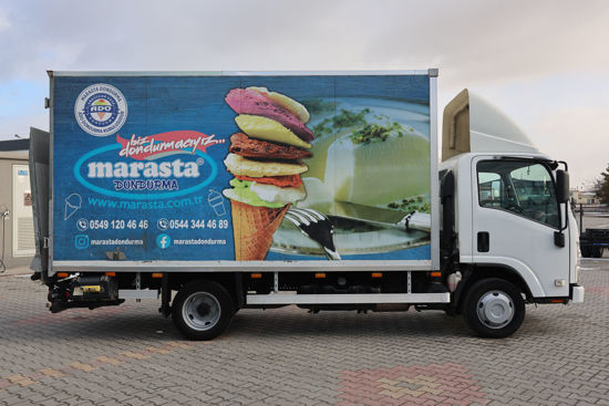 2017 MODEL ISUZU NLR LONG 3.0 cc LİFTLİ POLYESTER KASALI KAMYONET