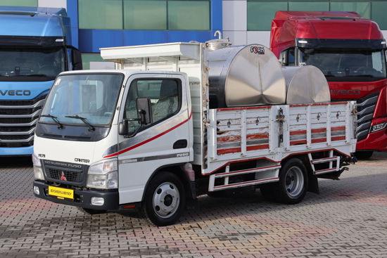 2008 MODEL MITSUBISHI CANTER FE 711 SÜT TANKLI AÇIK AHŞAP KASALI KAMYONET