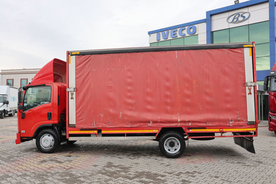 2012 MODEL ISUZU NPR 8 LONG ÇİFT YÖN KAYAR PERDELİ MEŞRUBAT KASALI KAMYON