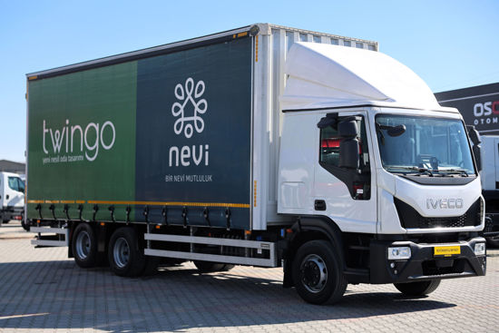 2025 MODEL IVECO EURO CARGO 160 E 32 KAYAR PERDELİ BRANDALI KAPALI KASA YATAKLI KAMYON