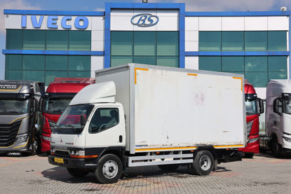 1999 MODEL MITHSUBISHI CANTER FE 659 E KAPALI POLYESTER KASALI SAĞ YAN BRANDALI LİFLİ KAMYON