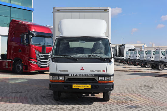 1999 MODEL MITHSUBISHI CANTER FE 659 E KAPALI POLYESTER KASALI SAĞ YAN BRANDALI LİFLİ KAMYON