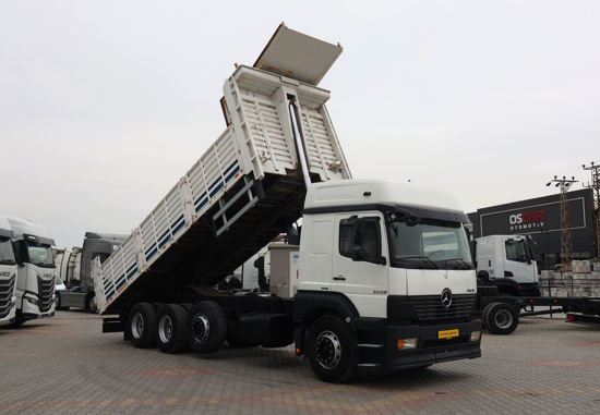 2005 MODEL MERCEDES-BENZ AXOR 3228 AÇIK SAÇ KASA DAMPERLİ KAMYON (YATAKLI)