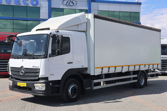 2017 MODEL MERCEDES-BENZ ATEGO 1518 6 TEKER KAYAR PERDELİ KASA KAMYON (YATAKLI)