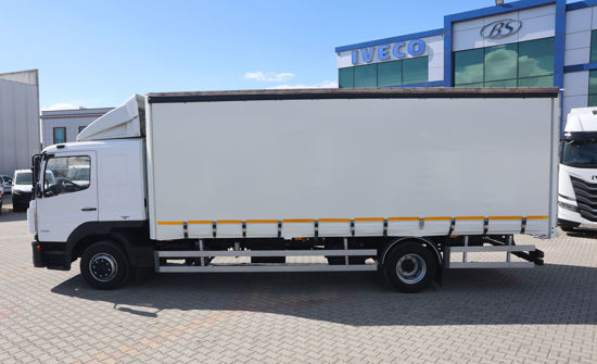 2017 MODEL MERCEDES-BENZ ATEGO 1518 6 TEKER KAYAR PERDELİ KASA KAMYON (YATAKLI)