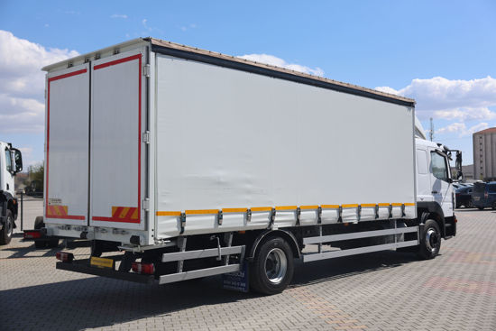2017 MODEL MERCEDES-BENZ ATEGO 1518 6 TEKER KAYAR PERDELİ KASA KAMYON (YATAKLI)