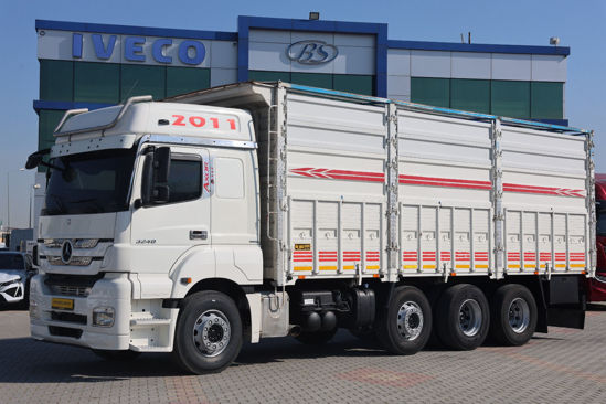 2011 MODEL MERCEDES AXOR 3240 AÇIK AHŞAP KASA BRANDALI KAMYON (YATAKLI)