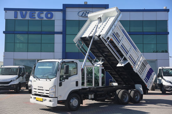 2015 MODEL ISUZU NPR 3D DAMPERLİ AÇIK SAÇ KASALI KAMYON