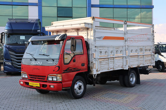 1999 MODEL ISUZU NPR AÇIK AHŞAP KASALI TENTELİ KAMYON